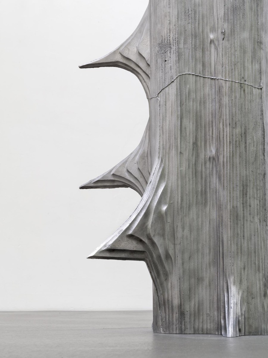 Exhibition view, Alice Channer, Heavy Metals / Silk Cut, Kunstmuseum Appenzell / Kunsthalle Appenzell, 2023. Photography: Roman März