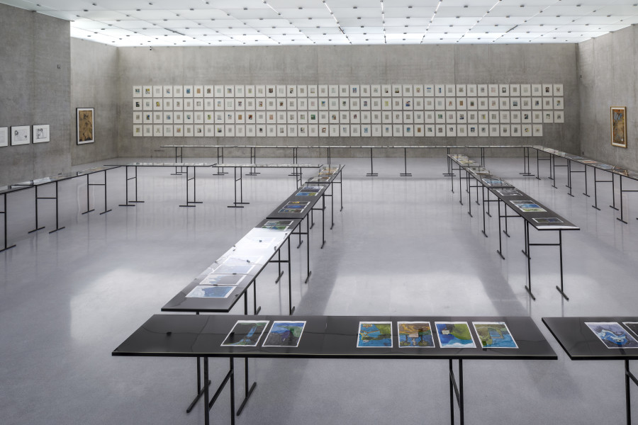 Günter Brus, Exhibition view third floor Kunsthaus Bregenz, 2024. Photo: Markus Tretter. Courtesy of the artist. © Günter Brus, Kunsthaus Bregenz