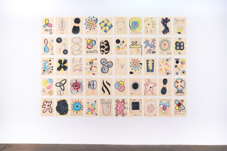 Eva Lootz. Serie Nudos, 2011. Courtesy the artist. Ausstellungsansicht / Installation view Kunsthaus Baselland 2025. Foto / Photo: Finn Curry