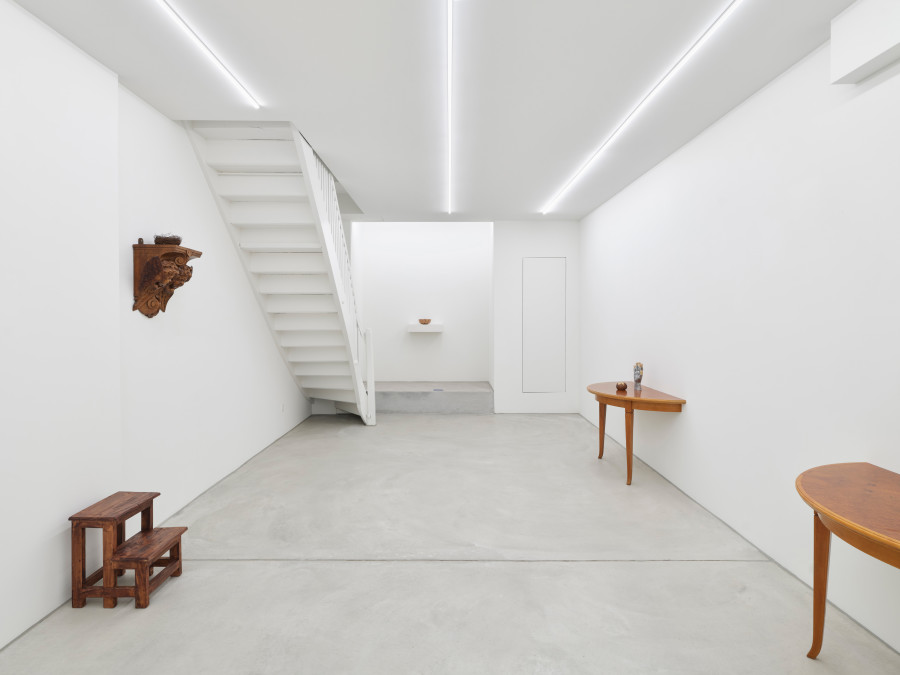Installation view, Young-jun Tak, Pain Is Left After the Bite, Galerie Philippzollinger, 2024. Photo credit: Conradin Frei
