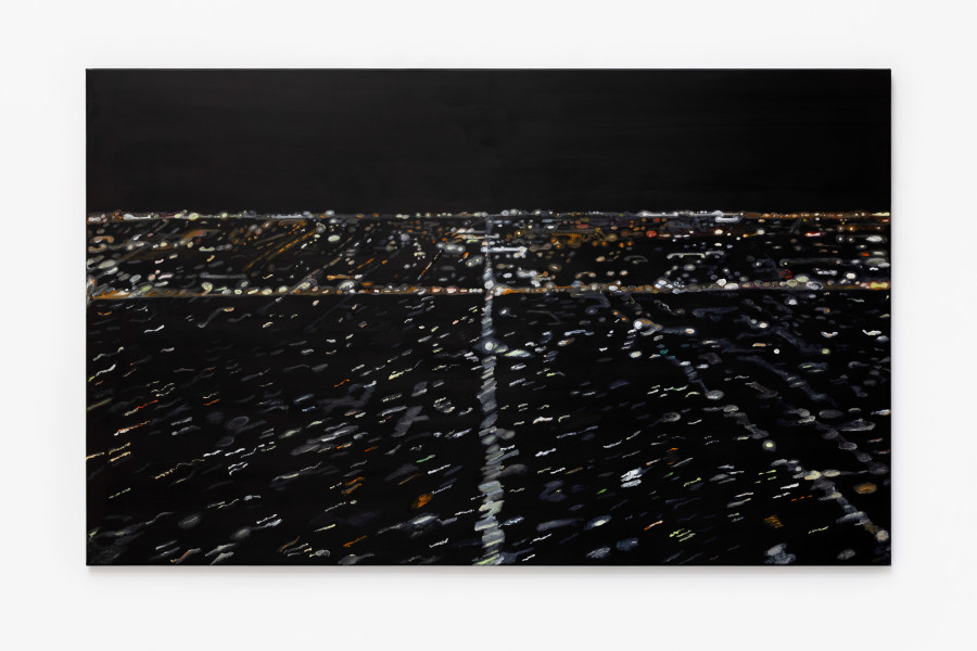 Laura Langer, Passenger 3, 2026, Oil on canvas, 115 × 185 cm. Photo credit: Gina Folly