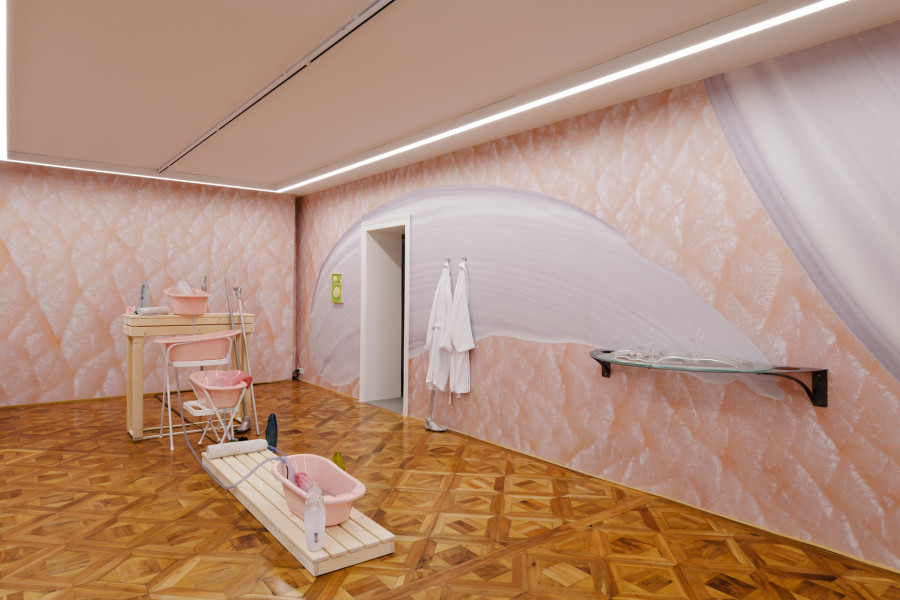Exhibition view, 4 rivières, Eric Giraudet de Boudemange, Villa du Parc, 2023-2024. Photo credit: Aurélien Mole