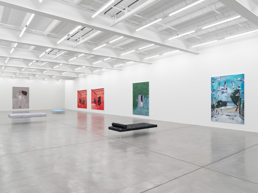 Installation view, Louisa Gagliardi, A Moment's Notice, Galerie Eva Presenhuber, Maag Areal, Zurich, 2023 © Louisa Gagliardi Courtesy the artist and Galerie Eva Presenhuber, Zurich / Vienna Photo: Stefan Altenburger Photography, Zürich