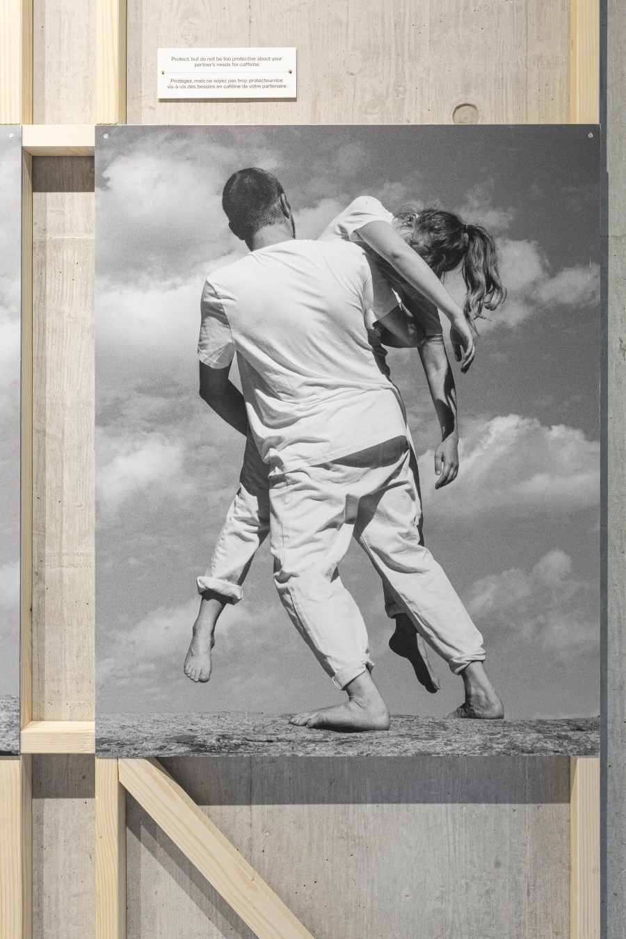 Installation view, Sabine Hess & Nicolas Polli, One Bed, Two Blankets, Seventy-Six Rules, Maison de l'enfance et de l'adolescence, Centre de la photographie Genève, 2025. Photo credit: Aix Golay