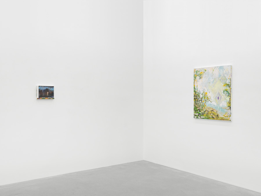 Installation view, Verne Dawson, Fête Galante, Galerie Eva Presenhuber, Zurich, Waldmannstrasse, 2023 © Verne Dawson Courtesy the artist and Galerie Eva Presenhuber, Zurich / New York / Vienna Photo: Stefan Altenburger Photography, Zürich