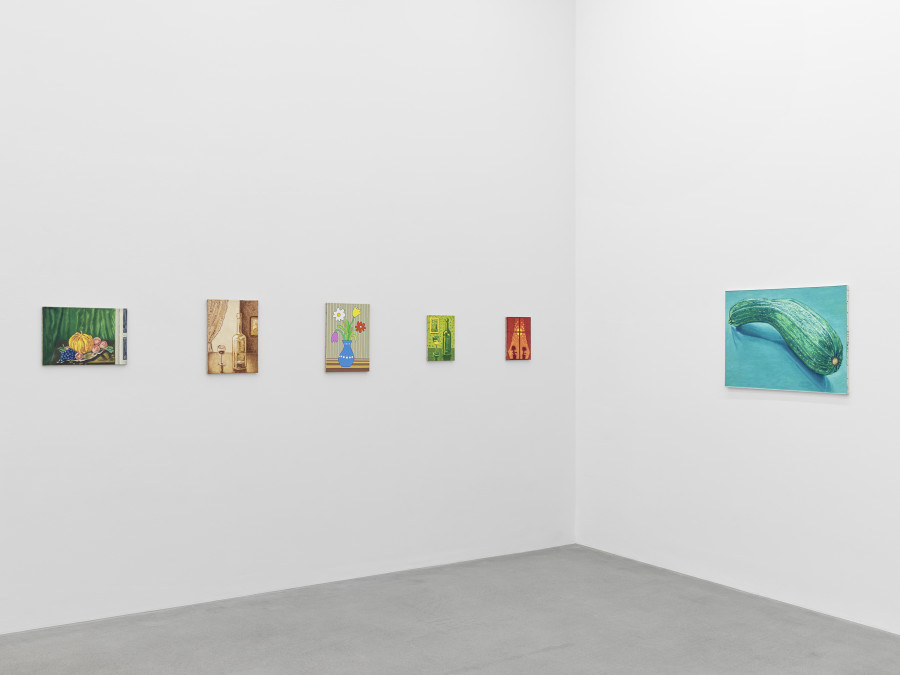 Installation view, Jean-Frédéric Schnyder, ŒL AUF LEINWAND, Galerie Eva Presenhuber, Zurich, Waldmannstrasse, 2024. © Jean-Frédéric Schnyder. Courtesy the artist and Galerie Eva Presenhuber, Zurich / Vienna. Photo: Stefan Altenburger Photography, Zürich