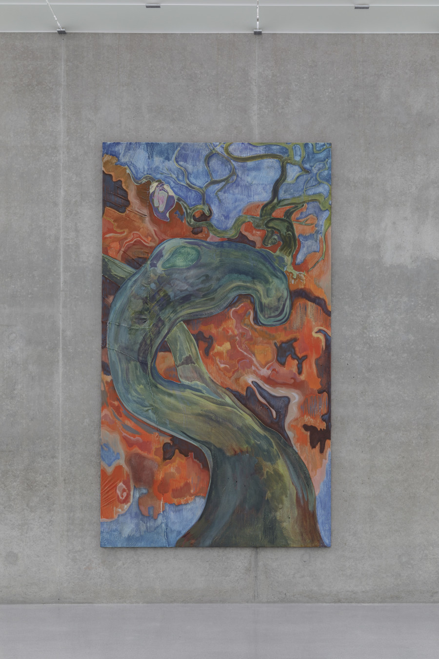 Michael Armitage, Strange Fruit, 2016, Installation view second floor Kunsthaus Bregenz, 2023. Photo: Markus Tretter. Courtesy of the artist and Private Collection. © Michael Armitage, Kunsthaus Bregenz