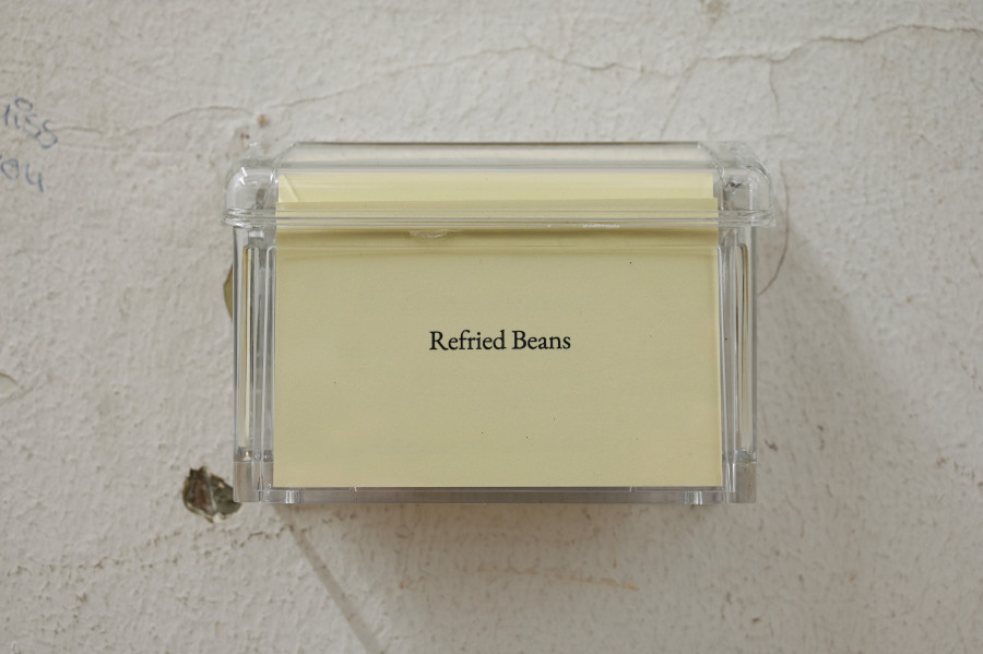 Jason Hirata, "Refried Beans," 2025, Jason Hirata, "Vergeltung" at Kaiserwache, Freiburg im Breisgau, 2025. Courtesy: the Artist and Kaiserwache. Photo: Stefan Lux