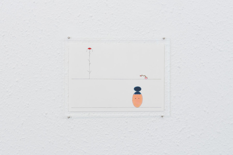 Exhibition view, Mix, Saehan Parc and Thilda Bourqui, Halmet, Zürich, 2026. Photo credit: WALENTINA