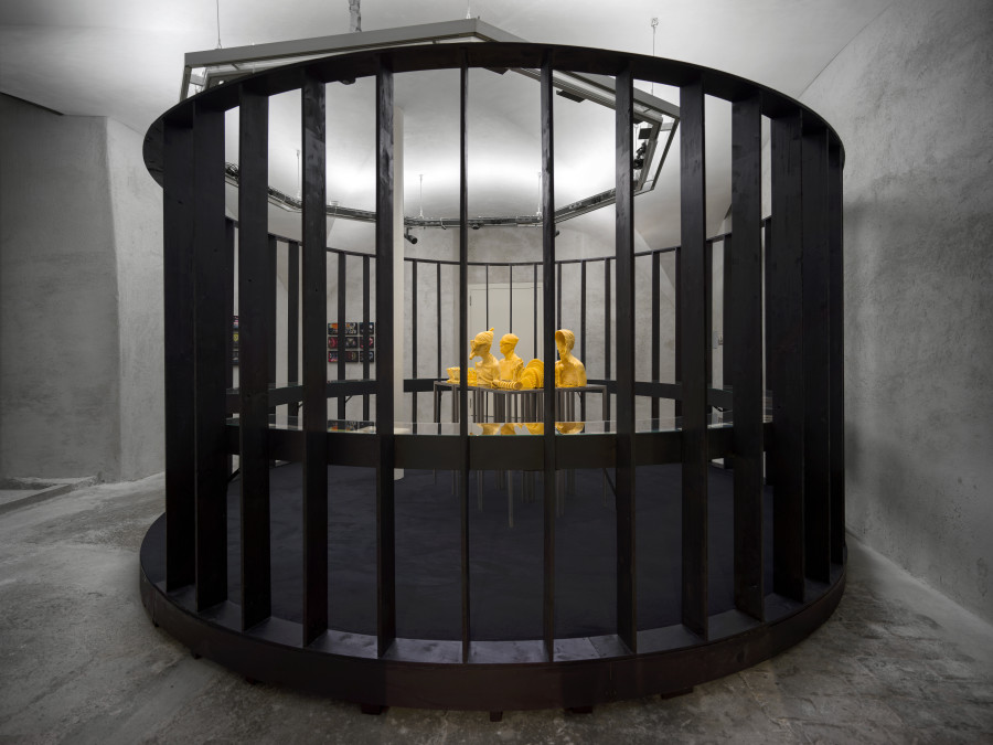 Exhibition view Emma Jung & Rebecca Ackroyd «Tage und Nächte», Cabaret Voltaire 2025. Photo: Cedric Mussano. Courtesy: Familienarchiv Jung, © 2007 Stiftung der Werke von C.G. Jung, Zürich & the artist.