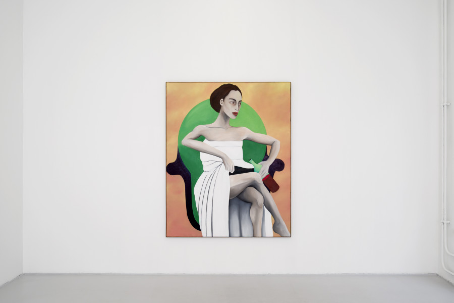 Exhibition view, "Together Separated", Rebecca Brodskis, Fabienne Levy, Geneva, 2025. Photo credit: Claude Cortinovis