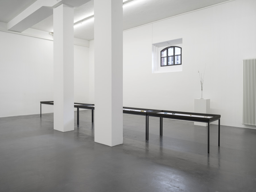 Installation view, Bernhard Schobinger, Against Method, Galerie Francesca Pia, Zurich, 2024. Photo: Cedric Mussano