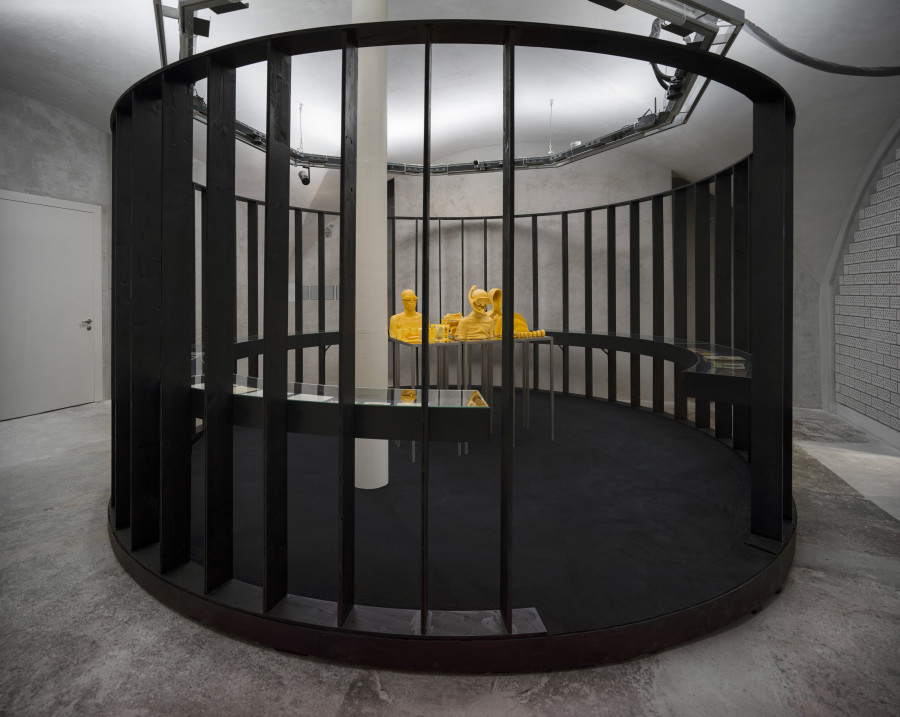 Exhibition view Emma Jung & Rebecca Ackroyd «Tage und Nächte», Cabaret Voltaire 2025. Photo: Cedric Mussano. Courtesy: Familienarchiv Jung, © 2007 Stiftung der Werke von C.G. Jung, Zürich & the artist.