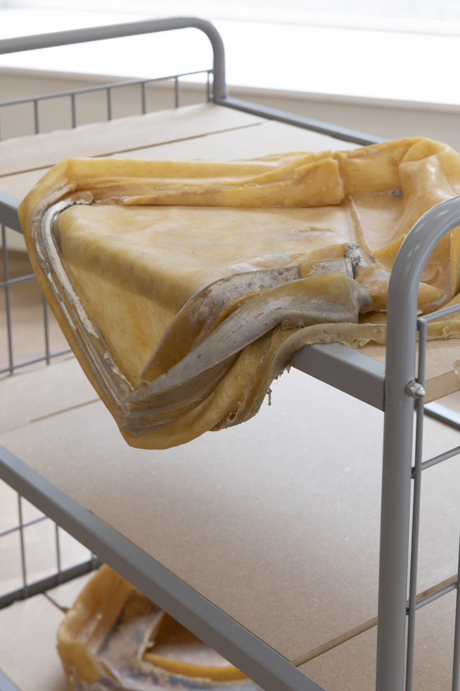 Installation view, A SEQUEL SEEPING NEARBY, Leolie Greet, KRONE COURONNE, 2025. Photo credit: Michal Schorro