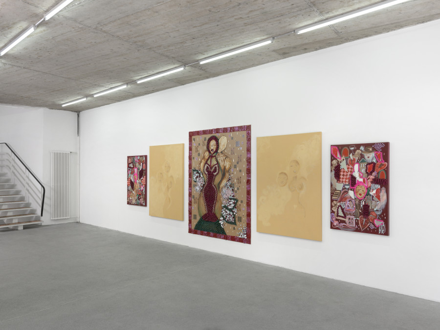 Sadaf H Nava, Vanity, Ornamental Madness in the Shadow of a Dionysian Mask, installation views, Karma International, Zurich, 2023. Photo credits: Annik Wetter