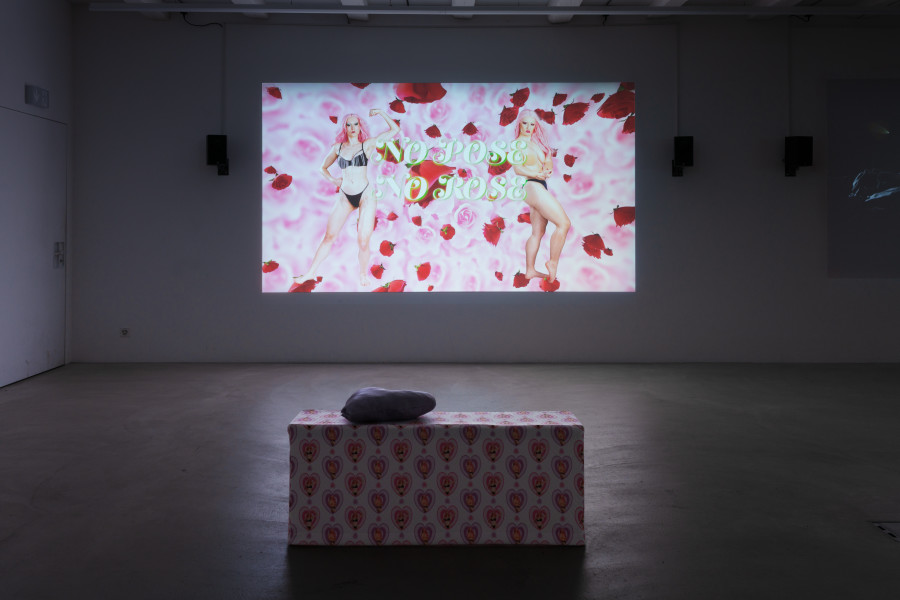 Installation view, Now, wouldn’t that be iconic, Ausstellungsraum Klingental, 2024. Photos by Jennifer Merlyn Scherler