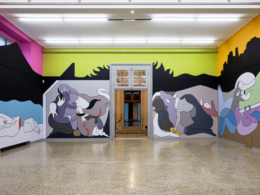 Ausstellungsansicht Yves Netzhammer, Die Welt ist schön und so verschieden, eigentlich müssten wir uns alle lieben, Kunstmuseum Solothurn, 21.1.-12.5.24, Foto: David Aebi