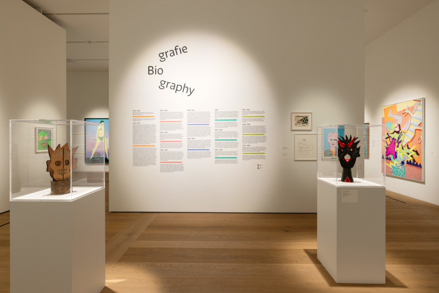 Installation view «Kiki Kogelnik. Retrospective», Kunsthaus Zürich, 2024. Photo credit: Kunsthaus Zürich, Franca Candrian
