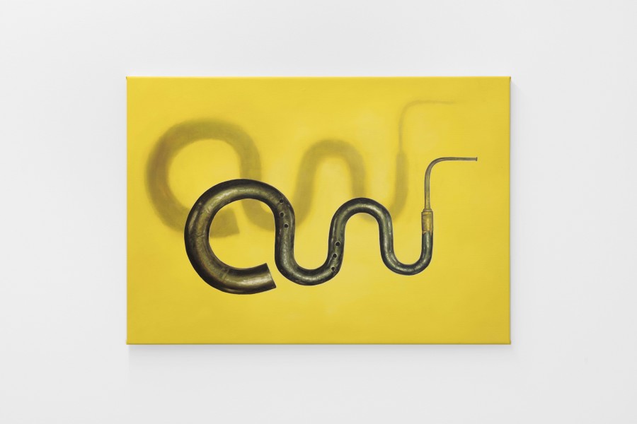 Diogo Pinto, Spellbound, 2025, Oil on canvas, 82 × 160 cm. Photo credits: marytwo