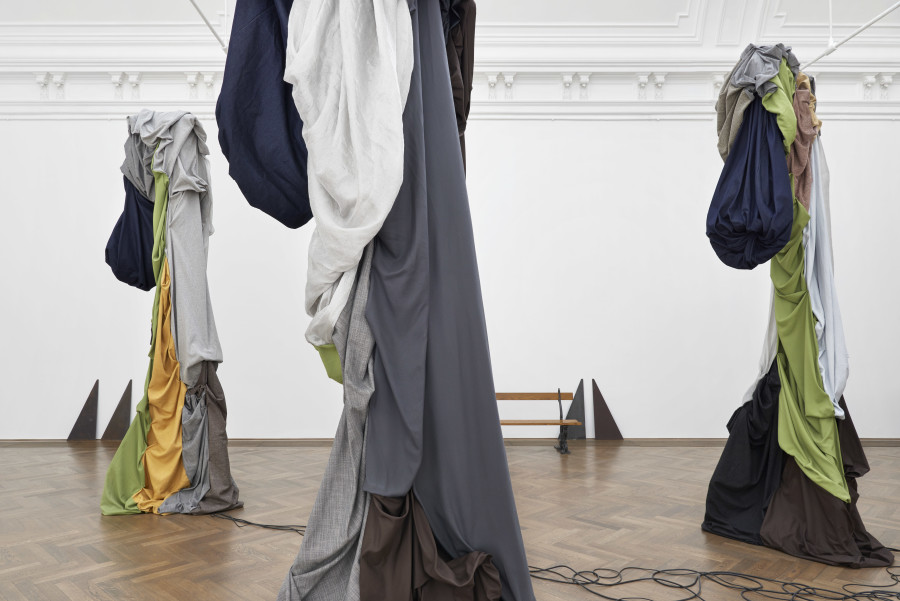 Sandra Mujinga, Time as a Shield, exhibition view, Kunsthalle Basel, 2024, photo: Philipp Hänger / Kunsthalle Basel