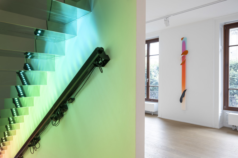 Exhibition view, Márton Nemes, Your Thoughts Become Your Words, Your Words Becomes Your Reality, Wilde, Geneva, 2025. Photo credits : Studio Eric Bergoend. Courtesy Márton Nemes and Wilde