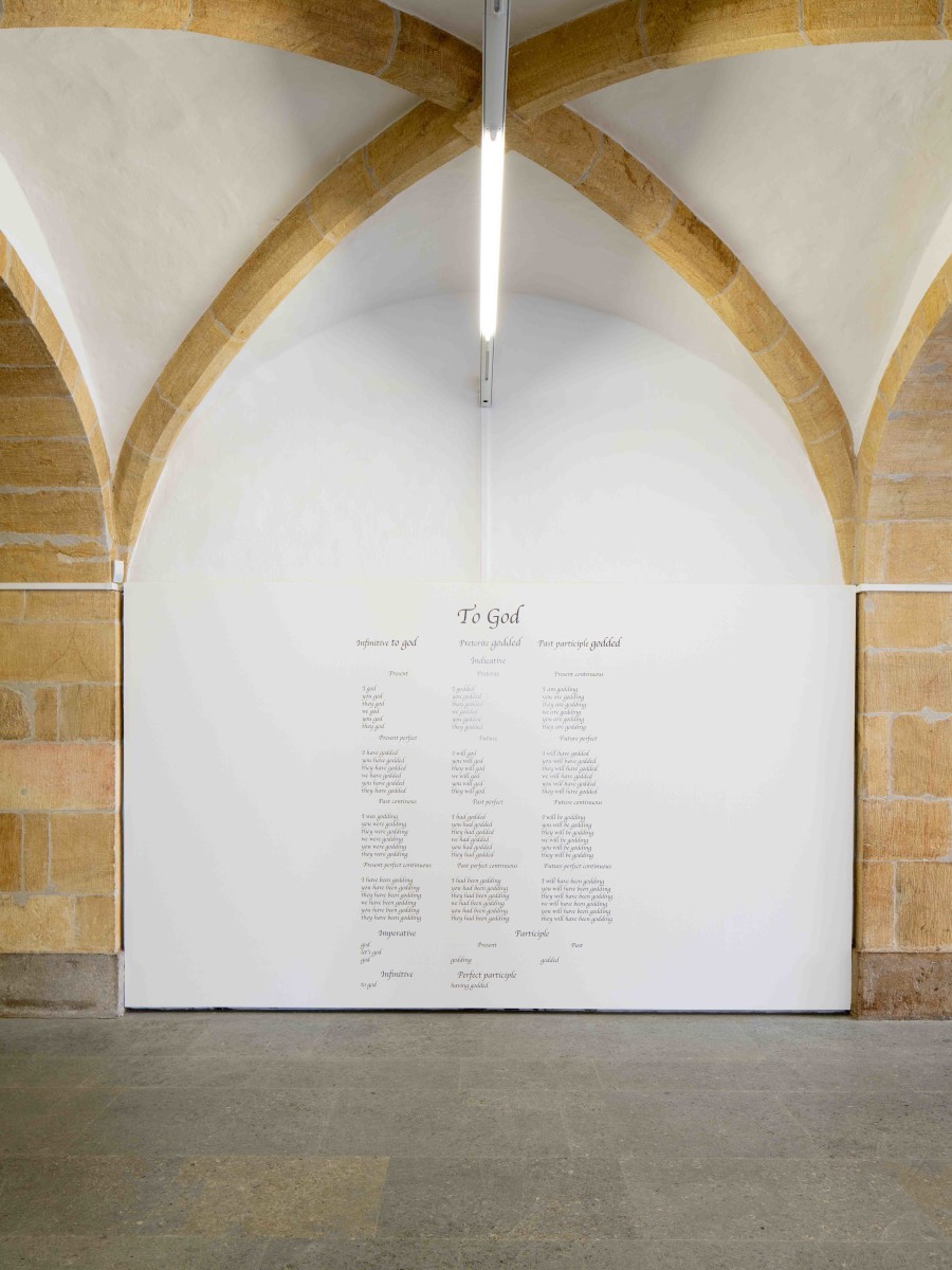 Exhibition view, Le Futur Imparfait, Dorian Sari, Centre d'Art Contemporain Yverdon-les-Bains (CACY), 2025. Photo credit: Anne-Laure Lechat