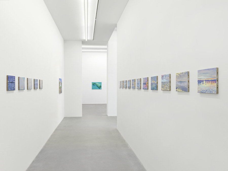 Installation view, Jean-Frédéric Schnyder, ŒL AUF LEINWAND, Galerie Eva Presenhuber, Zurich, Waldmannstrasse, 2024. © Jean-Frédéric Schnyder. Courtesy the artist and Galerie Eva Presenhuber, Zurich / Vienna. Photo: Stefan Altenburger Photography, Zürich