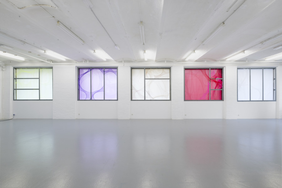 Mina Squalli-Houssaïni, dwelling with the shadows, exhibition view, CAN Centre d’art Neuchâtel, 2024. CAN Centre d’art Neuchâtel, Switzerland. Photography: Sebastian Verdon. Courtesy: All images copyright and courtesy of the artists and CAN Centre d’art Neuchâtel