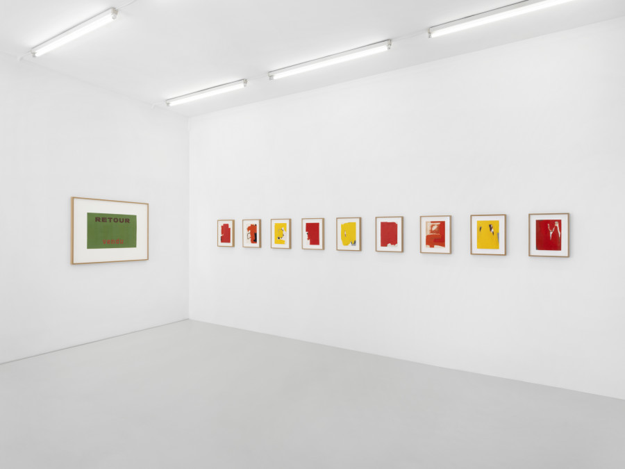 Installation view, Franz Erhard Walther, Skopia, 2025. Photo credit: © Julien Gremaud, courtesy Franz Erhard Walther and Skopia