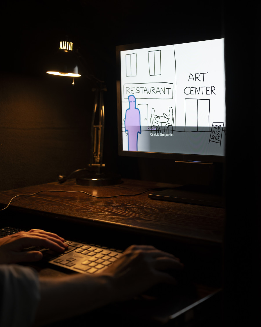 Colin Raynal, À la recherche du centre, 2025, exhibition view, CAN Centre d’art Neuchâtel. Photo: S. Verdon