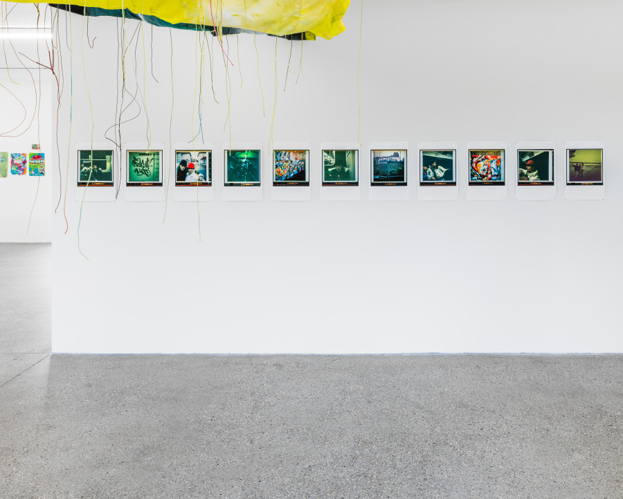 Exhibition view « La déferlante hip hop », Koze, First trip to London, 1986, 48,5 x 33 cm (each), photographs, CALM - Centre d'Art La Meute, Lausanne, Switzerland, 2025 / Photo: Théo Dufloo / Courtesy of the artist.