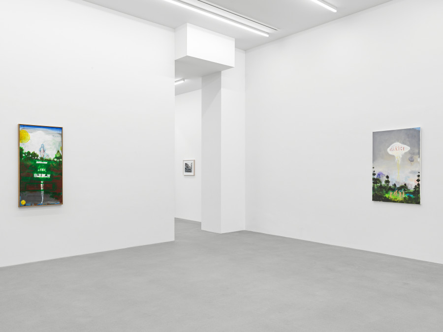 Installation view, Verne Dawson, Fête Galante, Galerie Eva Presenhuber, Zurich, Waldmannstrasse, 2023 © Verne Dawson Courtesy the artist and Galerie Eva Presenhuber, Zurich / New York / Vienna Photo: Stefan Altenburger Photography, Zürich
