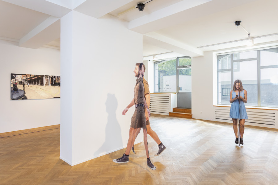 Installation shots of "Arcadia" with works by Mark Wallinger, exhibited at Galerie Fabian Lang, Zurich, (5 October 2023 - 18 November 2023). Credit: Courtesy of the artist and Galerie Fabian Lang. Copyright: © Fabian Lang