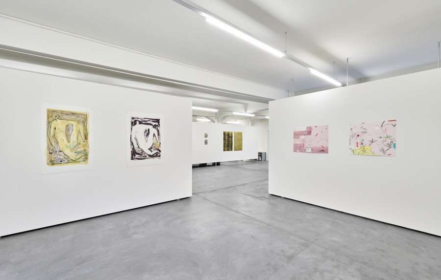 Installation view, monotypes shift, Part II, Edition VFO, 2023-2024. Photo credit: Bernhard Strauss