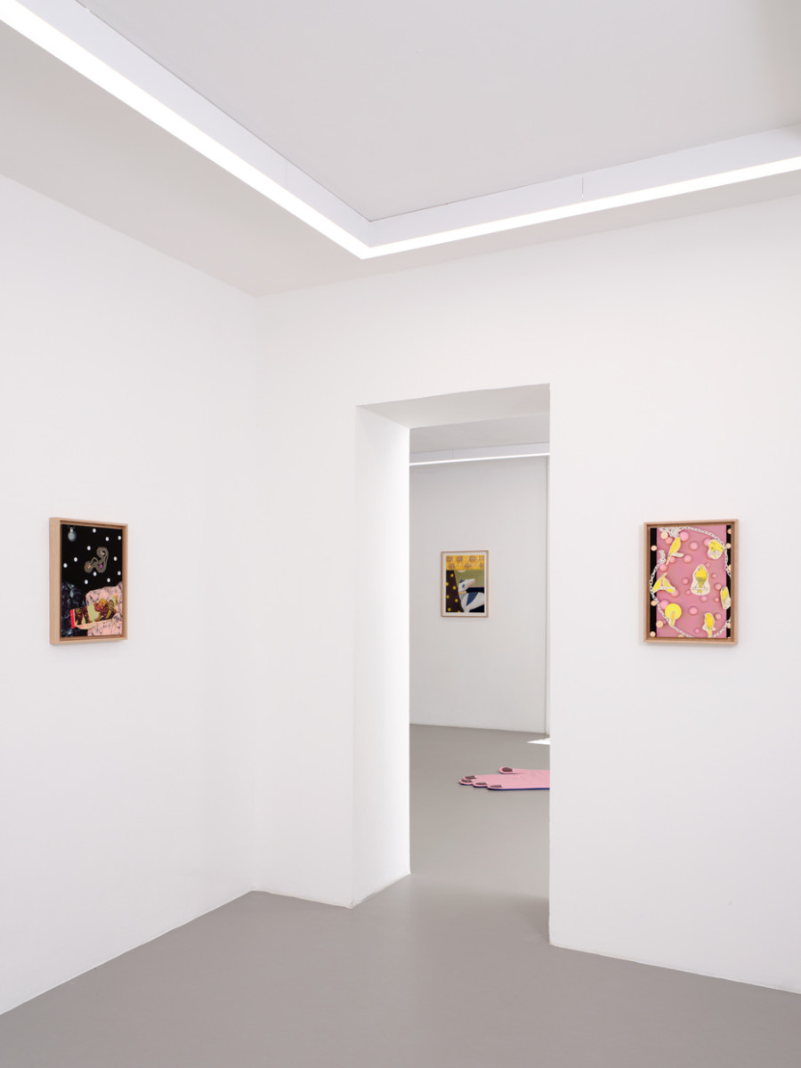 Hippolyte Hentgen, vue de l’exposition « Chambre à deux lits » à la Villa du Parc - centre d’art contemporain - Aurélien Mole, 2025