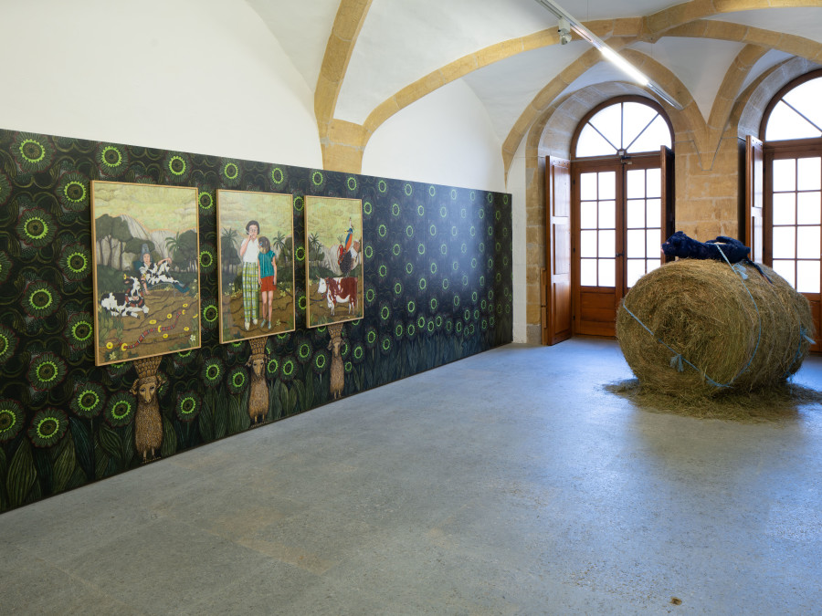 Exhibition view, HUMANILIA, Histoires d'un bestiaire contemporain, Lucie Kohler, Juri Bizzotto, Centre d'Art Contemporain Yverdon-les-Bains (CACY), 2025. Photo credit: Anne-Laure Lechat