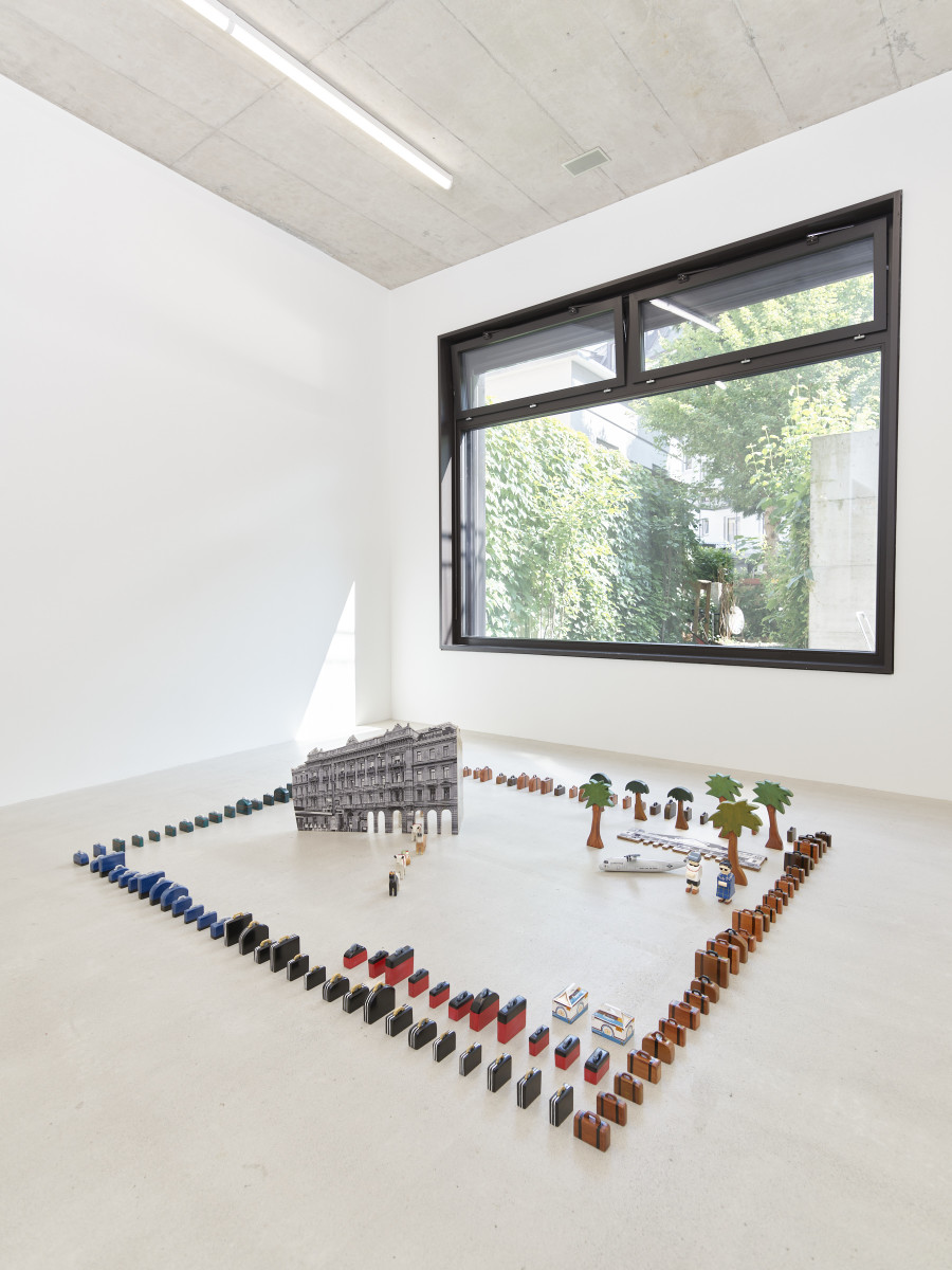 Installation view, Jasmin Werner, Apparat Kleptokrat, Damien & The Love Guru, Zürich, 2025. Courtesy of the artist and Damien & The Love Guru, Brussels/Zurich. Photography : Felix Jungo