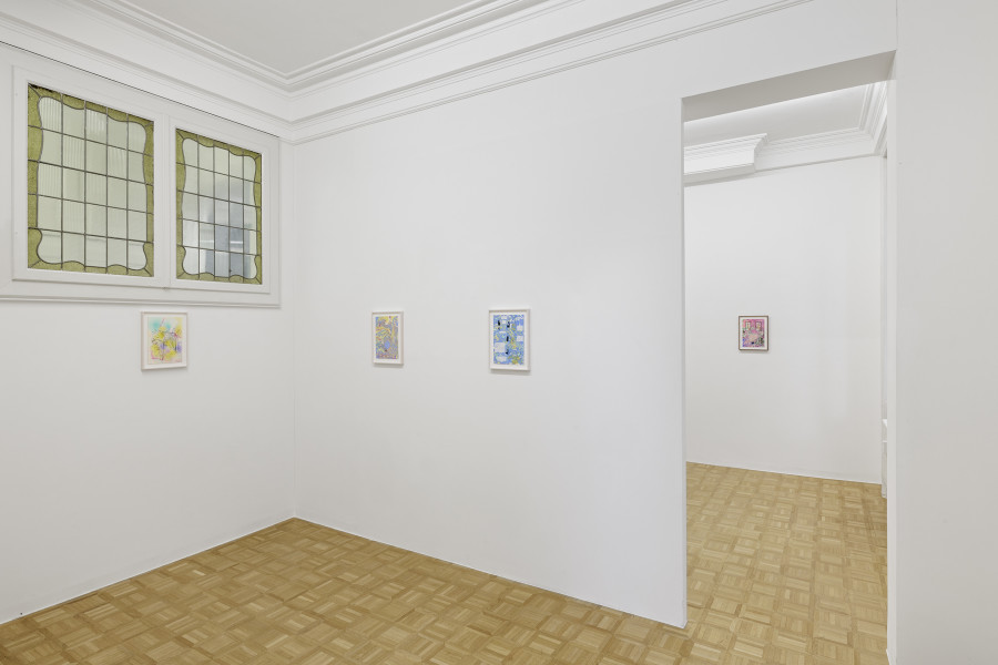 Exhibition view, Cosima zu Knyphausen, Homo Hobby, Galerie Oskar Weiss, Zürich, 2025. Photo credit: Gina Folly