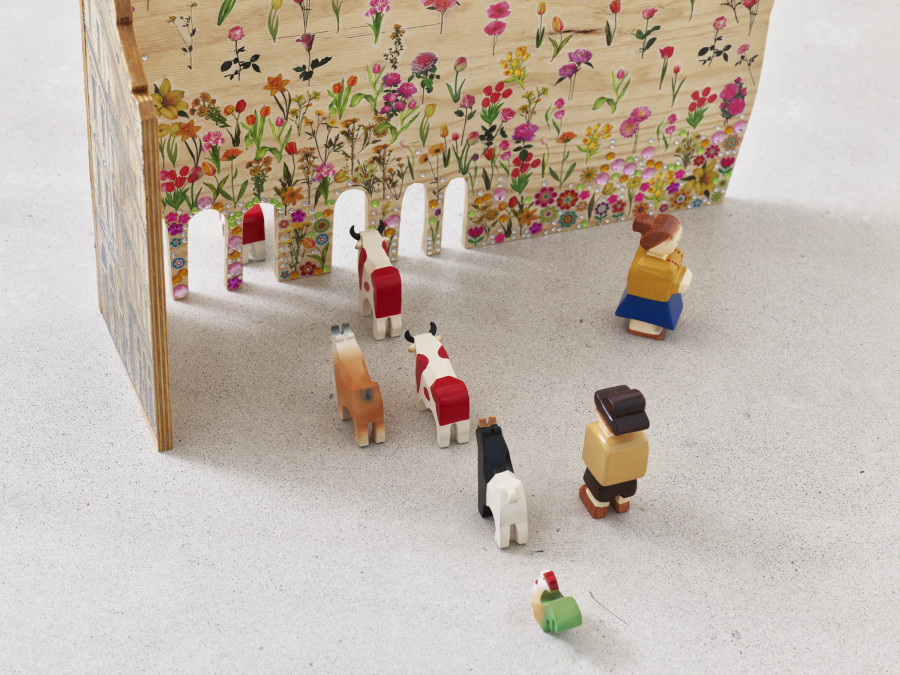 Installation view, Jasmin Werner, Apparat Kleptokrat, Damien & The Love Guru, Zürich, 2025. Courtesy of the artist and Damien & The Love Guru, Brussels/Zurich. Photography : Felix Jungo