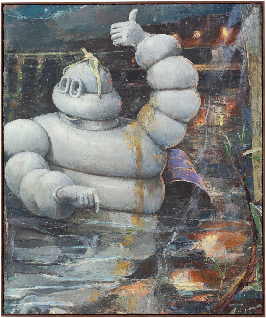 Fritz Bornstück – Ursuppe (Soupe Primitive), 2020, oil on canvas, 120 x 80 cm, Courtesy of the artist and Herrmann Germann Conspirators, 2022