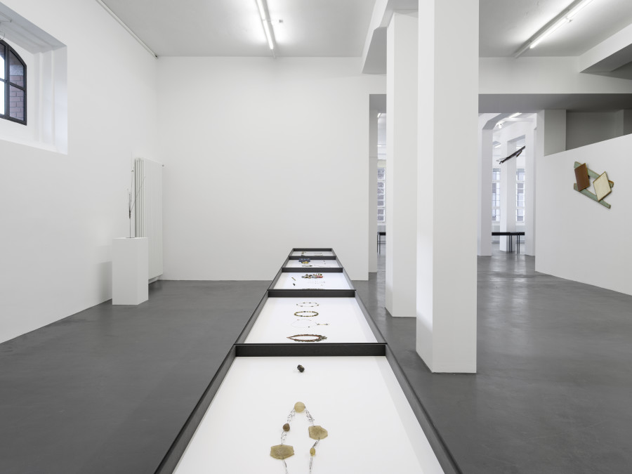 Installation view, Bernhard Schobinger, Against Method, Galerie Francesca Pia, Zurich, 2024. Photo: Cedric Mussano