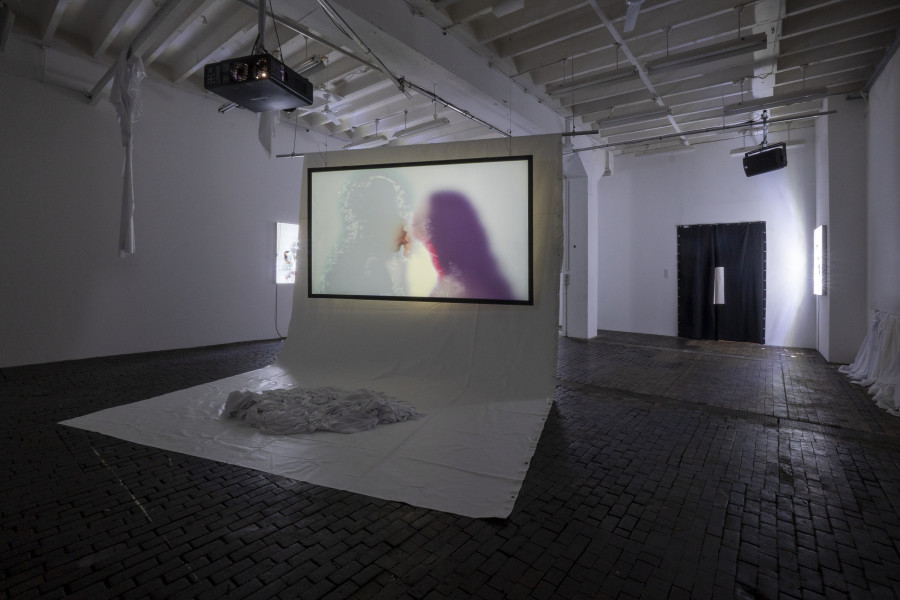 Exhibition view of Bourses de la Ville de Genève 2024 at Centre d’Art Contemporain Genève (04.10‒04.11.2024). © Centre d’Art Contemporain Genève. Photo : Julien Girard