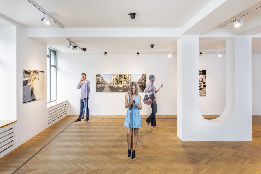Installation shots of "Arcadia" with works by Mark Wallinger, exhibited at Galerie Fabian Lang, Zurich, (5 October 2023 - 18 November 2023). Credit: Courtesy of the artist and Galerie Fabian Lang. Copyright: © Fabian Lang