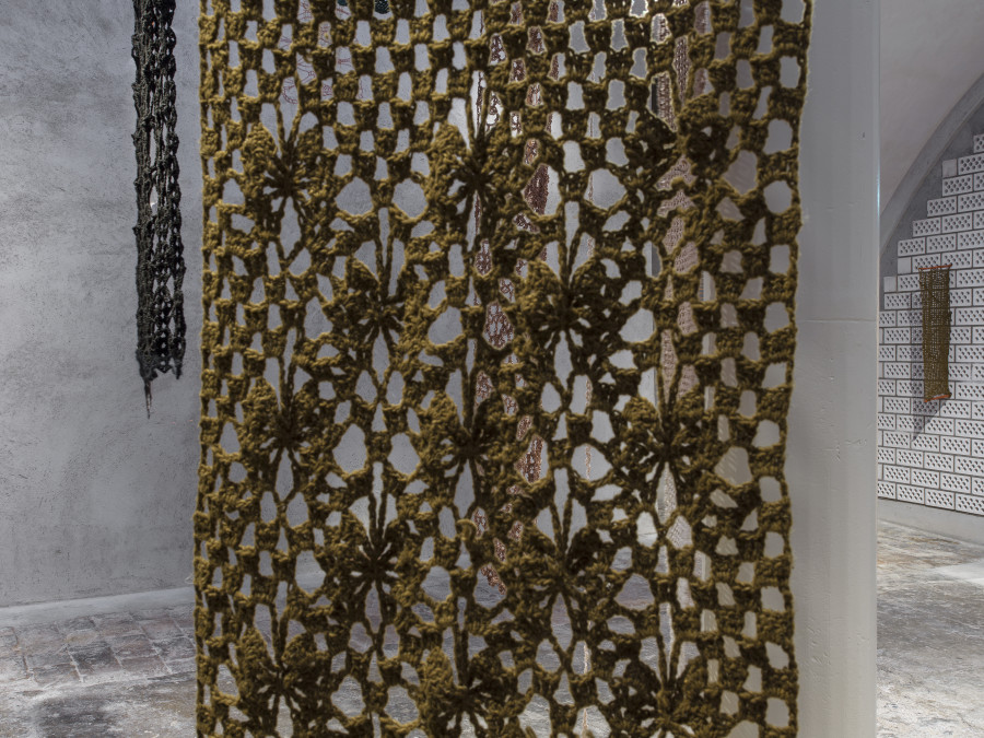 Exhibition view «nudos de tiempo» by ektor garcia, mixed media installation, Cabaret Voltaire 2022. Photo: Cedric Mussano. Courtesy: the artist