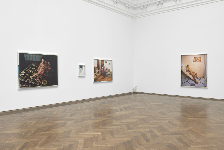 Deana Lawson, installation view, Centropy, Kunsthalle Basel, 2020. Photo: Philipp Hänger / Kunsthalle Basel