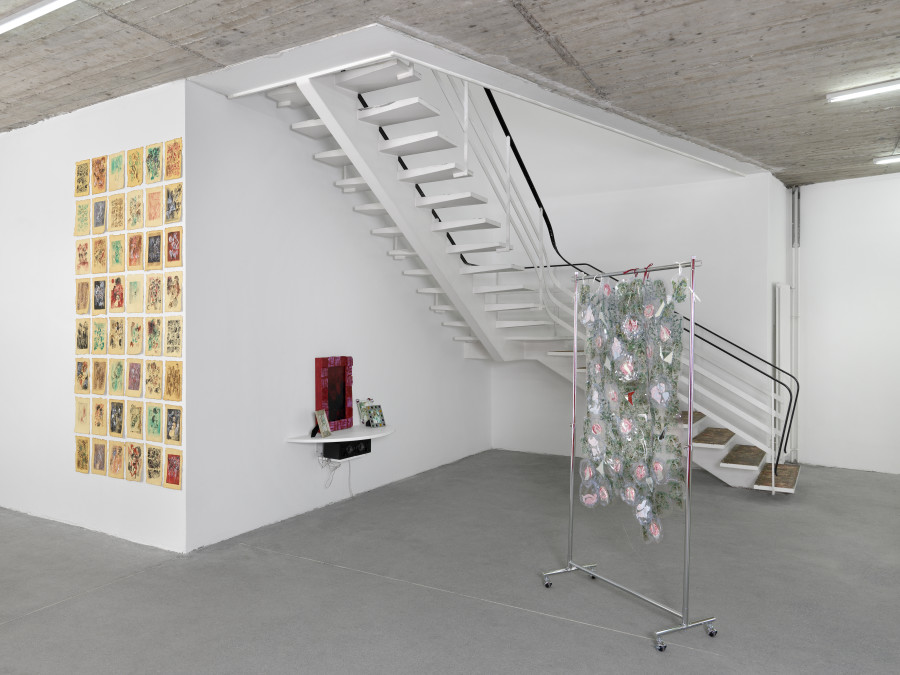 Sadaf H Nava, Vanity, Ornamental Madness in the Shadow of a Dionysian Mask, installation views, Karma International, Zurich, 2023. Photo credits: Annik Wetter