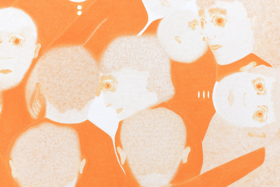 Exhibition view, Finding Words, Fighting Words, Anjesa Dellova, Fabienne Levy, Lausanne, 2025. Photo credit: Tristan Savoy