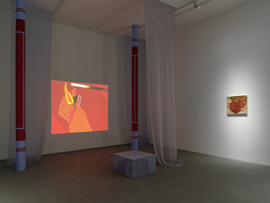Installation view, Sofia Mitsola, Villa Venus: An Organized Dream, Galerie Eva Presenhuber, Zurich, Waldmannstrasse, 2023. © Sofia Mitsola. Courtesy the artist and Galerie Eva Presenhuber, Zurich / Vienna. Photo: Stefan Altenburger Photography, Zürich