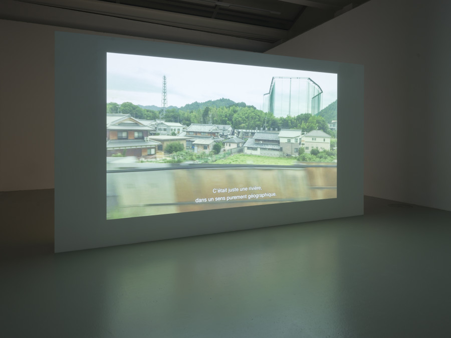 Hwayeon Nam, Imjingawa, 2017, video 24’28’’, exhibition view at CAN Centre d’art Neuchâtel, 2025. Photography: Sebastian Verdon. Courtesy: All images courtesy of Hwayeon Nam and CAN Centre d’art Neuchâtel