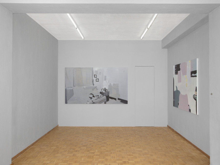 Exhibition view, Deborah-Joyce Holman, Beautiful and tough as chestnut/stanchions against our nightmare of weakness, Sentiment, 2022. Photo: Philipp Rupp. Courtesy: of Sentiment and the artist